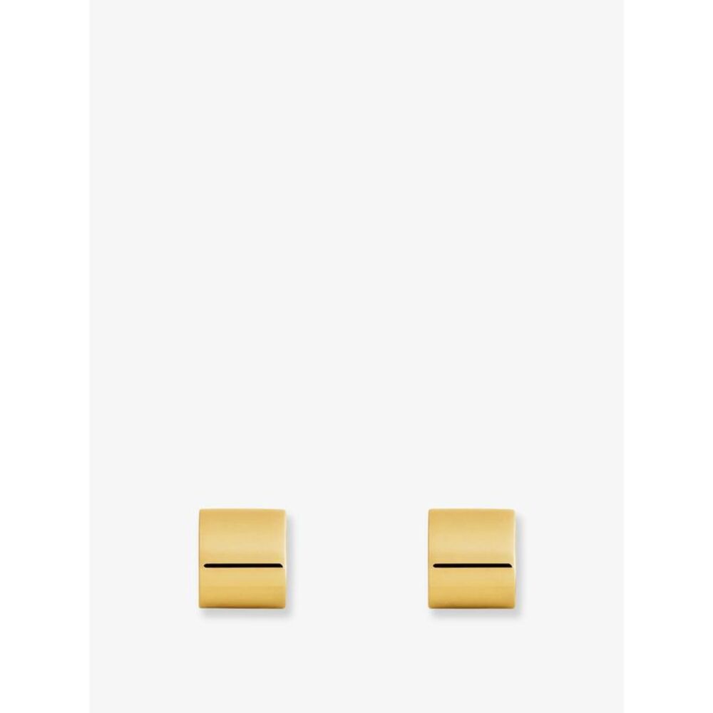 Toteme Women Brass Huggie Earrings